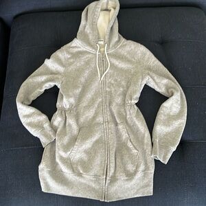 Old Navy Maternity Zip up Hooded Sweatshirt-XS-Grey